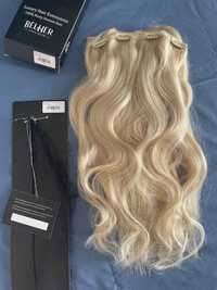 Extensii păr natural clip-on deluxe - belher- 45cm- 24g