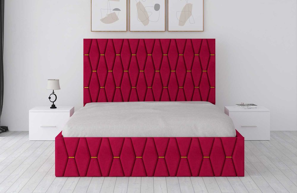 Paturi Dormitoare Tapitate Gri Maro Verde Alb Negru Turcoaz Bej W9