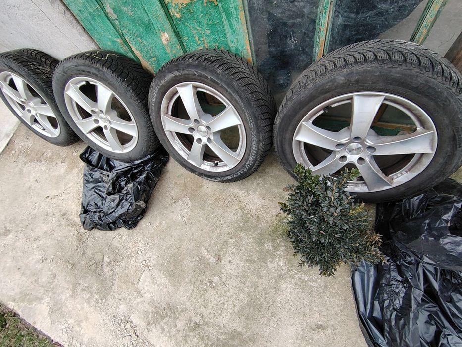 Set jante cu cauciucuri iarna 225/55/17 - Audi/Skoda/Volkswagen