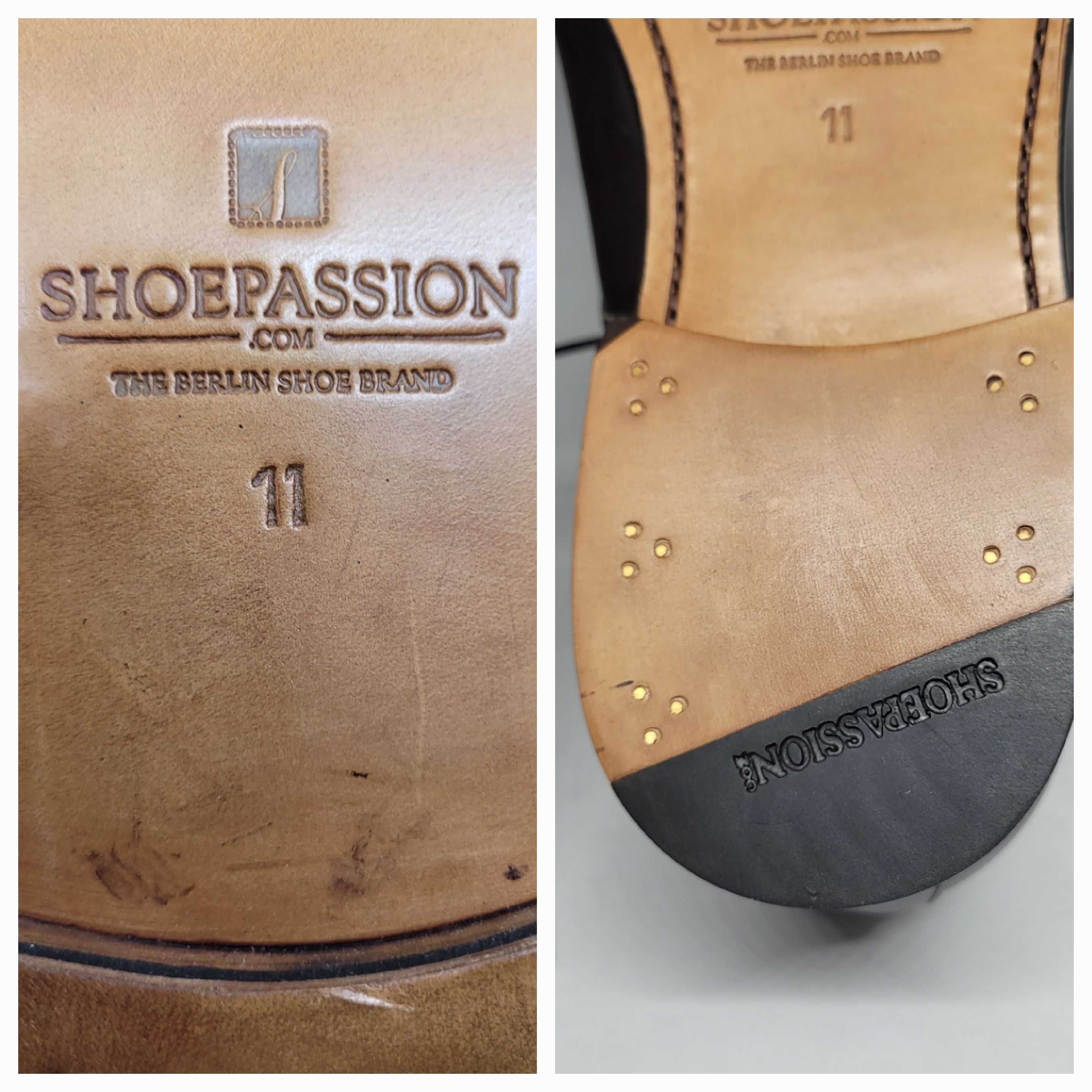 Shoepassion No.541 Cap Toe Derby Calf, Dark Brown, Wide Fit, EUR 45,5
