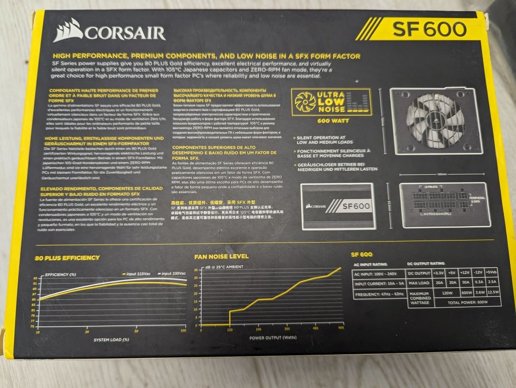 Sursa Corsair SF Series SF600, 600W