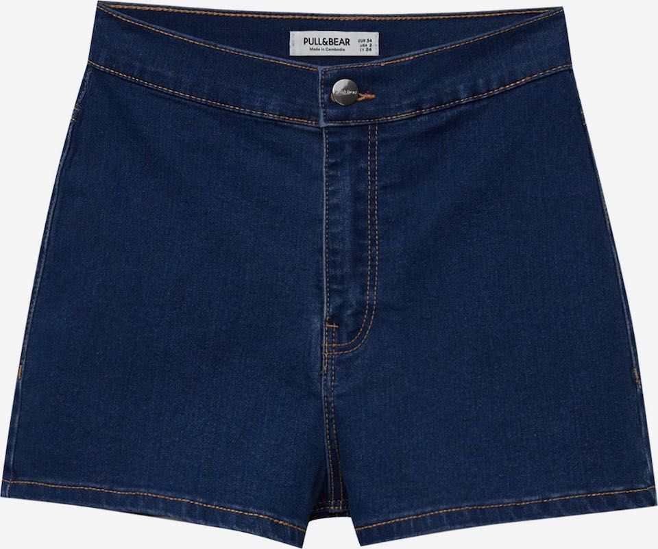 Pull&Bear Слим фит Дънки в Тъмносиньо