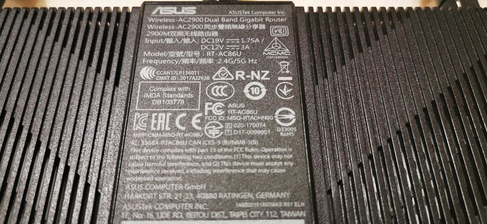 Router Wireless Asus RT-AC86U, AC2900, Dual-Band, Gigabit,  USB 3.0