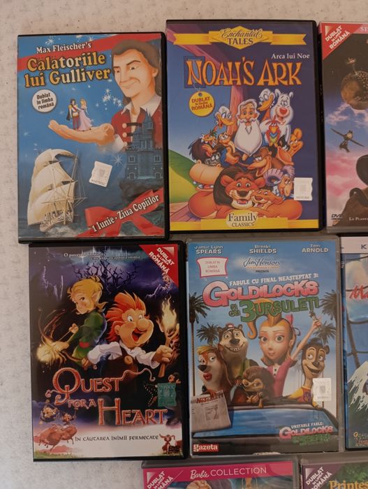 Dvd-uri desene animate Barbie si Printesa lebada si altele