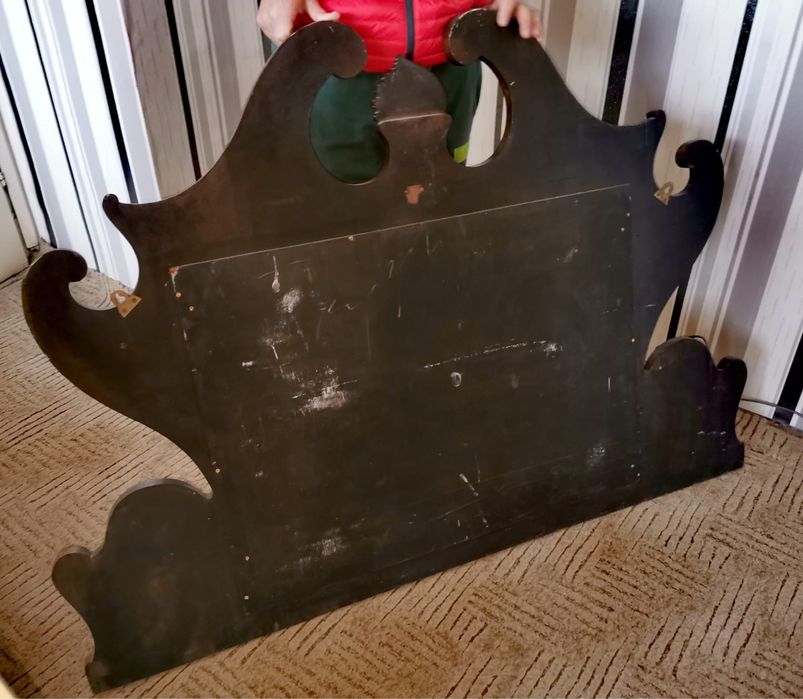 Огледало Викторианско масивно тежко махагон орех 100 х 140 см.