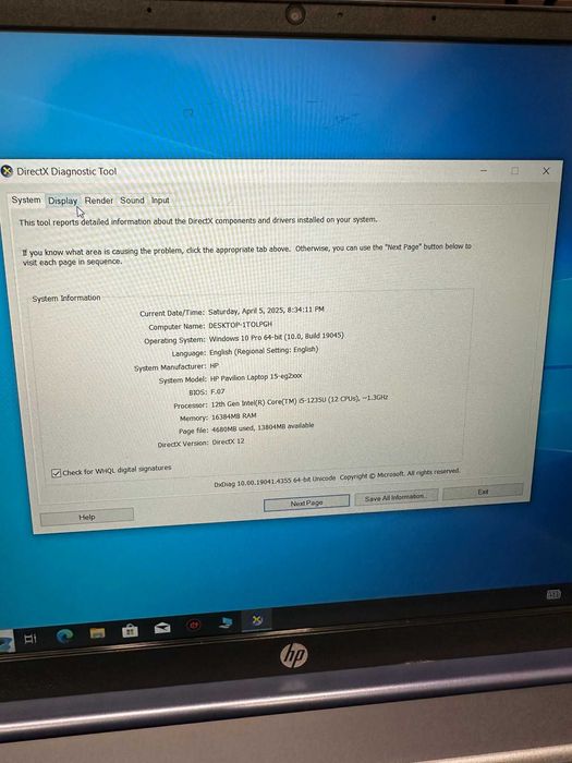 HOPE AMANET P2 - HP Pavilion 15 / I5 GEN 12 / SSD 512GB / 16GB RAM