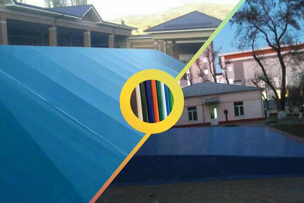 Баннер бассен навес метал канутурся установка киламиз