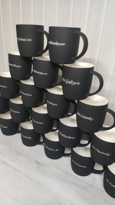 Sof tuch bakal yashil rangli bakal logo pechat xizmati bilan