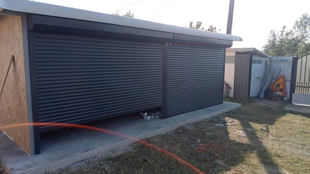 Usi garaje, tip-Rulou-cu lamele din - Aluminiu