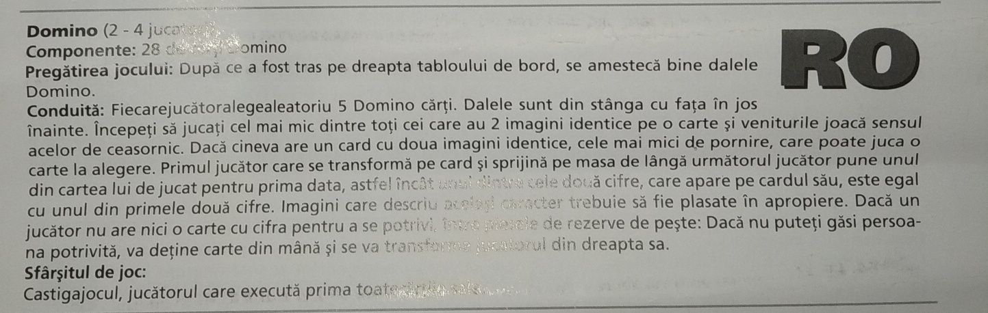 Joc DOMINO. Original Clementoni