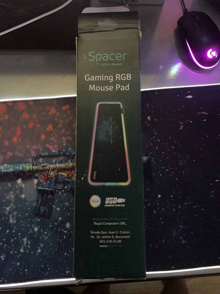 Mousepad Gaming RGB Spacer