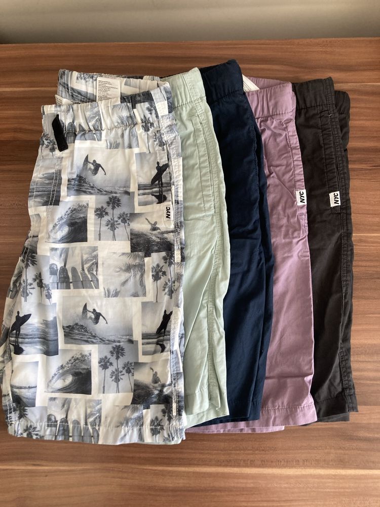 Къси памучни панталони/бански H&M 146/152 ръст