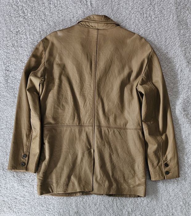 Haina geaca piele Calvin Klein bej XL tip sacou