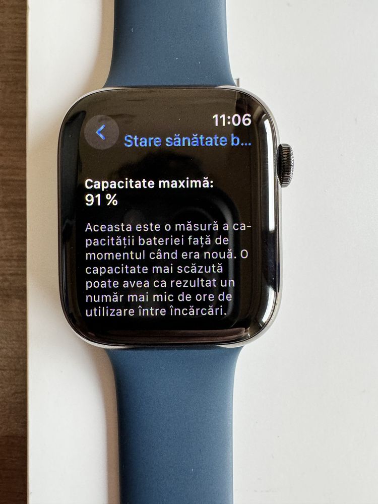 Apple Watch Seria 7, GPS, Cellular, Graphite Stainless Steel 45mm