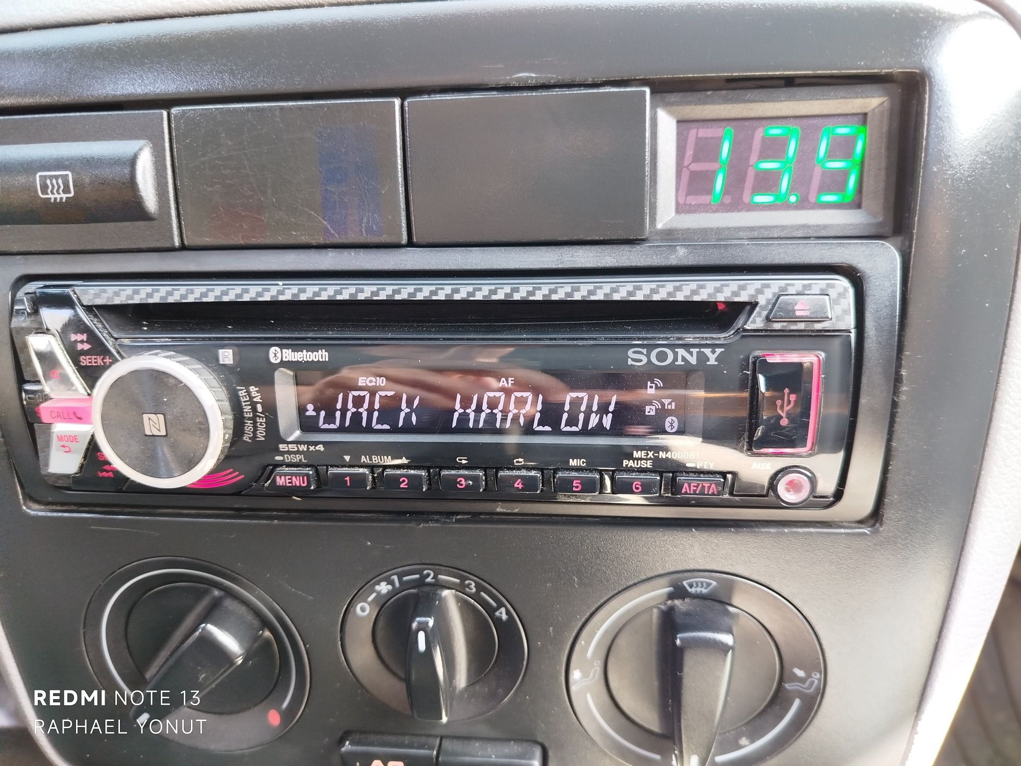 Instalație player auto Sony mex n4000bt Bluetooth usb  Pioneer Alpine