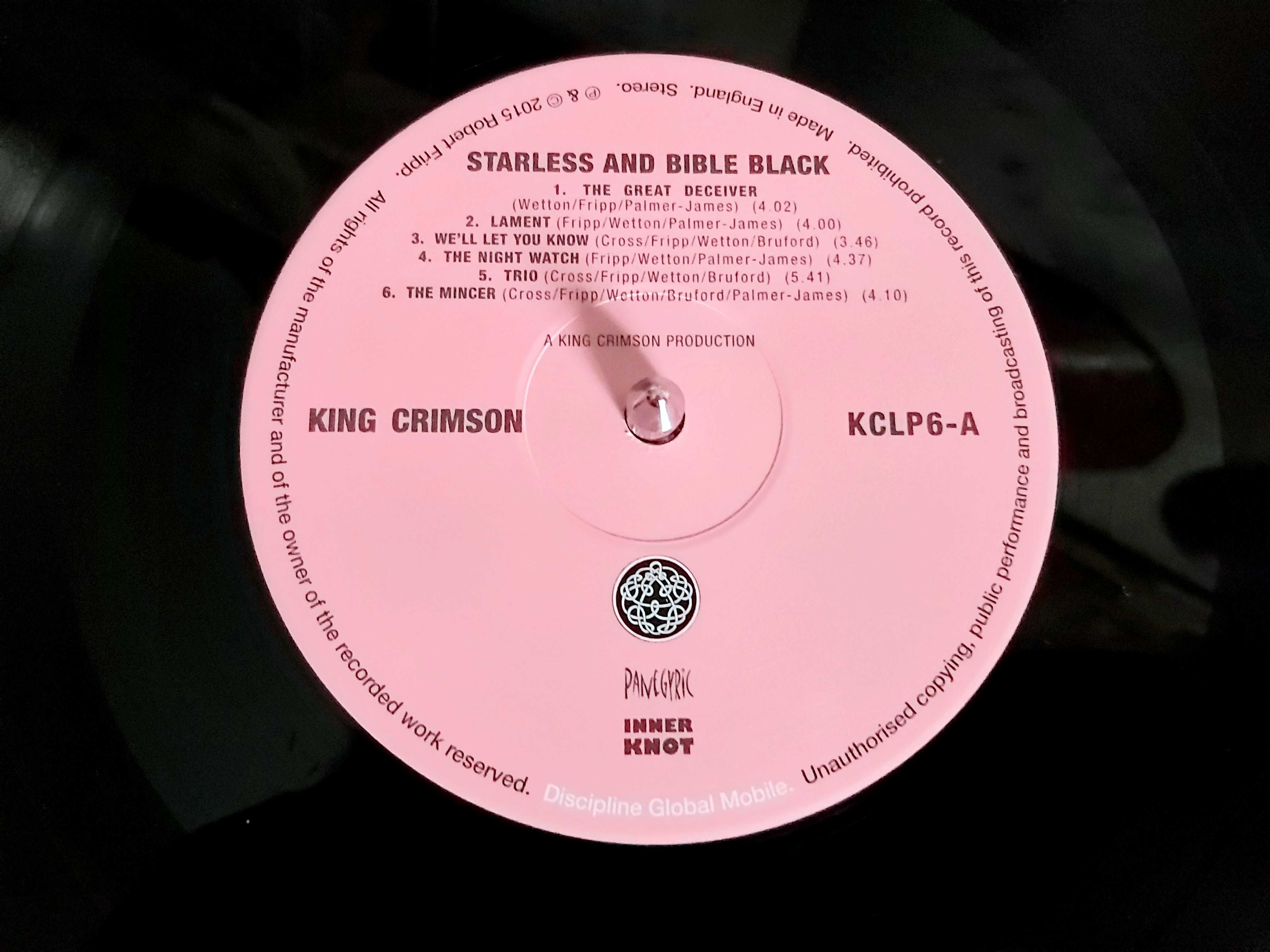 Пластинка гр. King Crimson