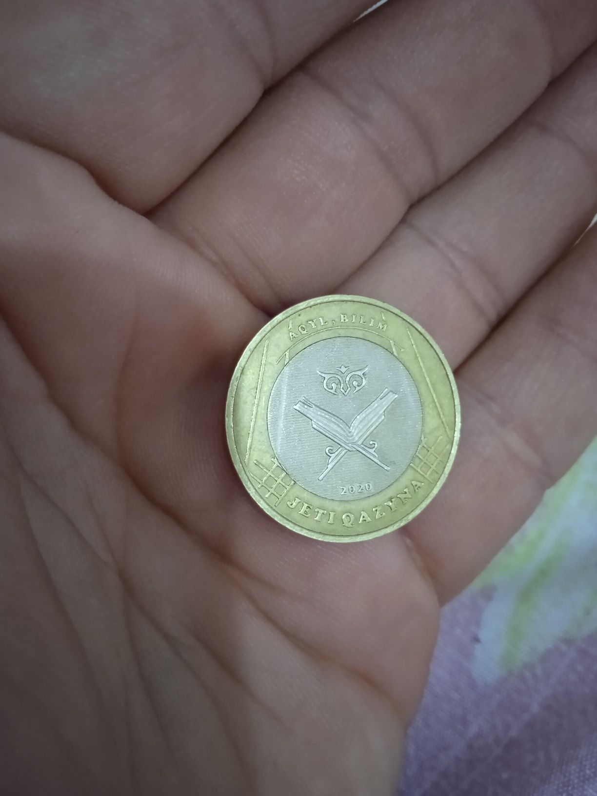 Монета 2020 года  100 тг Жеті Казына