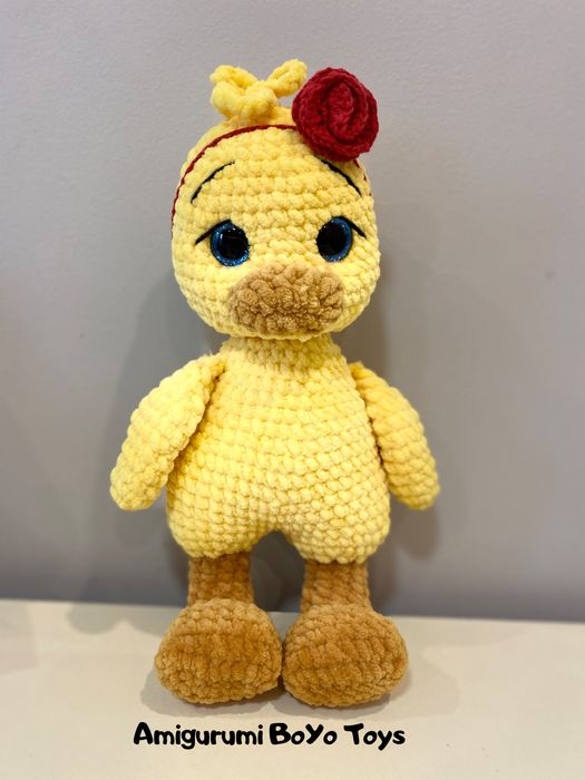 Ръчно плетено пате амигурум