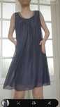 Rochie seara/cocktail bleumarin cerneală mătase