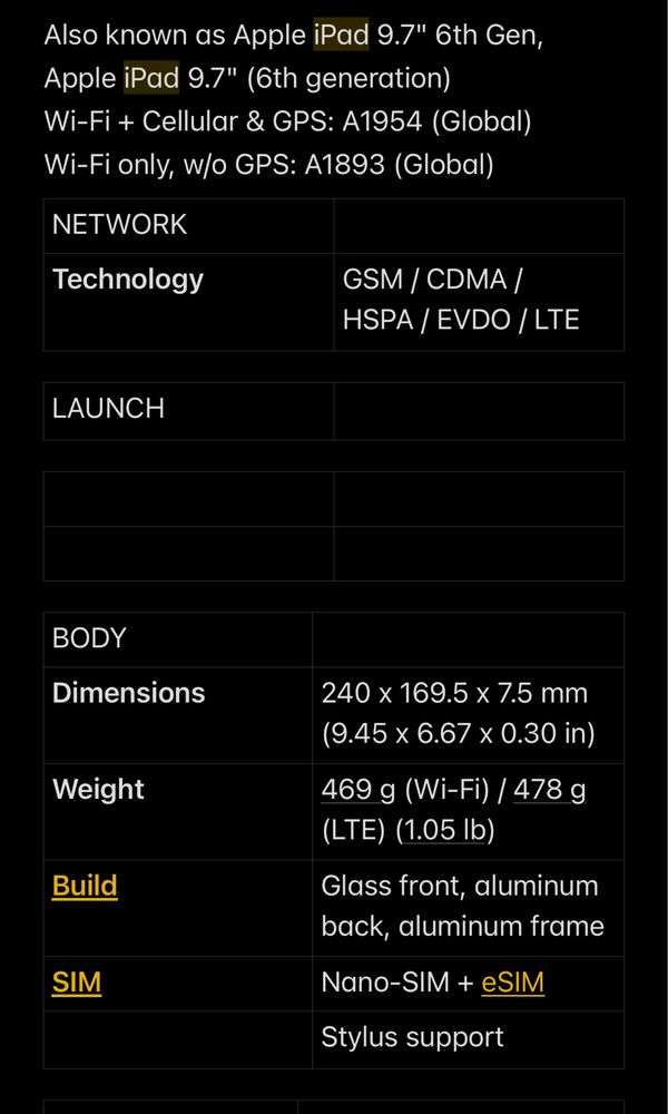 Ipad 32 GB, A1954 - 6то поколение отличен, без забележки