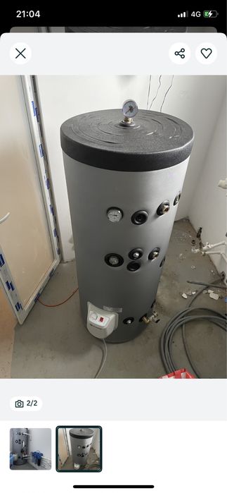 Boiler de 500 litri cu 2 serpentine si rezistenta electrica