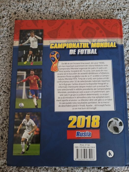 Carte campionatul mondial de fotbal 2018