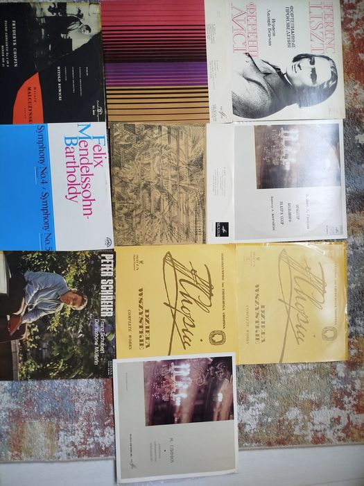 Винилови плочи с класическа музика Шопен Лист