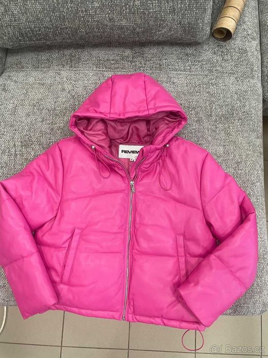 Пухено  яке в цвят  фуксия