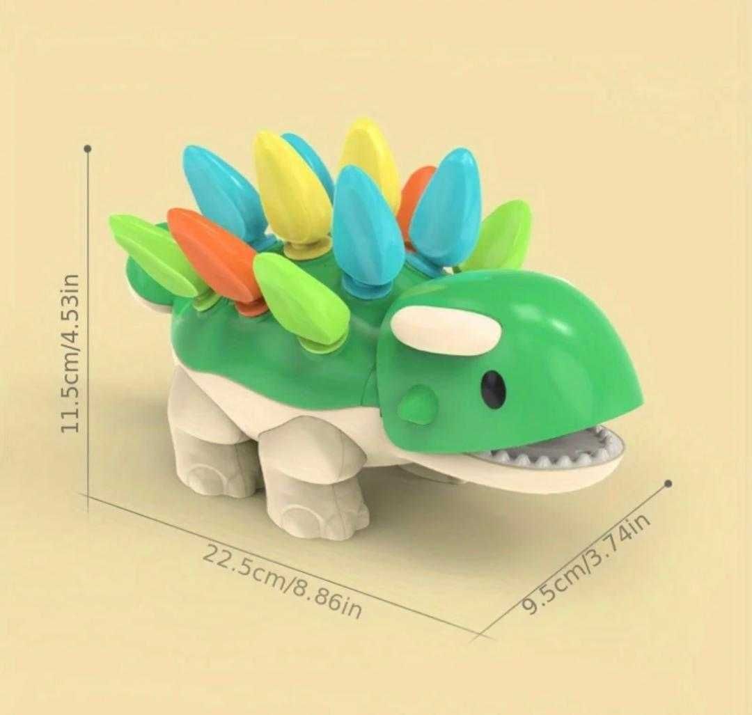 Jucărie educativa pentru copii, pentru motricitate fină, Dinozaur