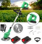Motocoasă Electrică 24V x2 Acumulatori + Accesorii, Disc, Lame Incluse
