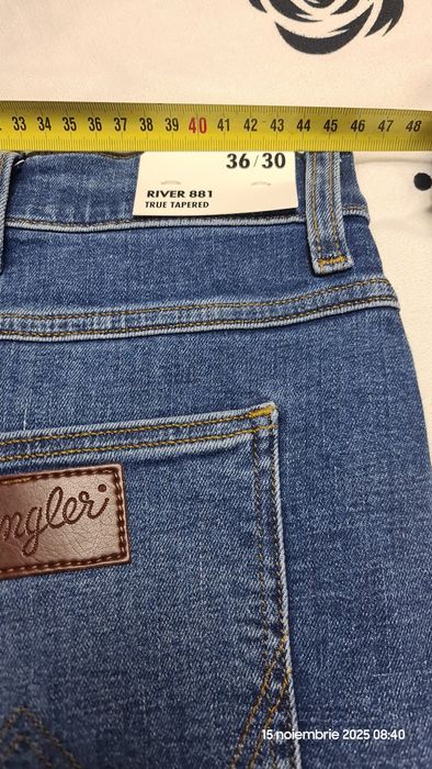 Blugi WRANGLER, Originali, model River 881,măsura W36L30,NOI