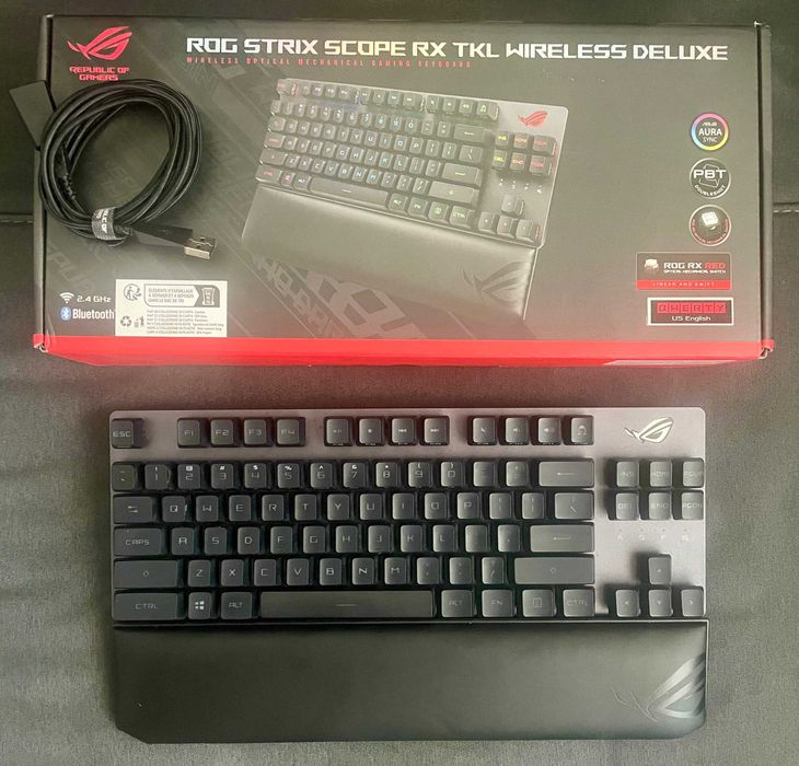 Tastatura mecanica - ASUS ROG Strix Scope TKL 'RX Red' Wireless