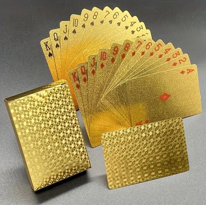 Cărți de joc premium, cărți profesionale Casino, Gold Edition ABS
