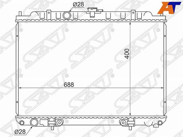 Радиатор Nissan Avenir