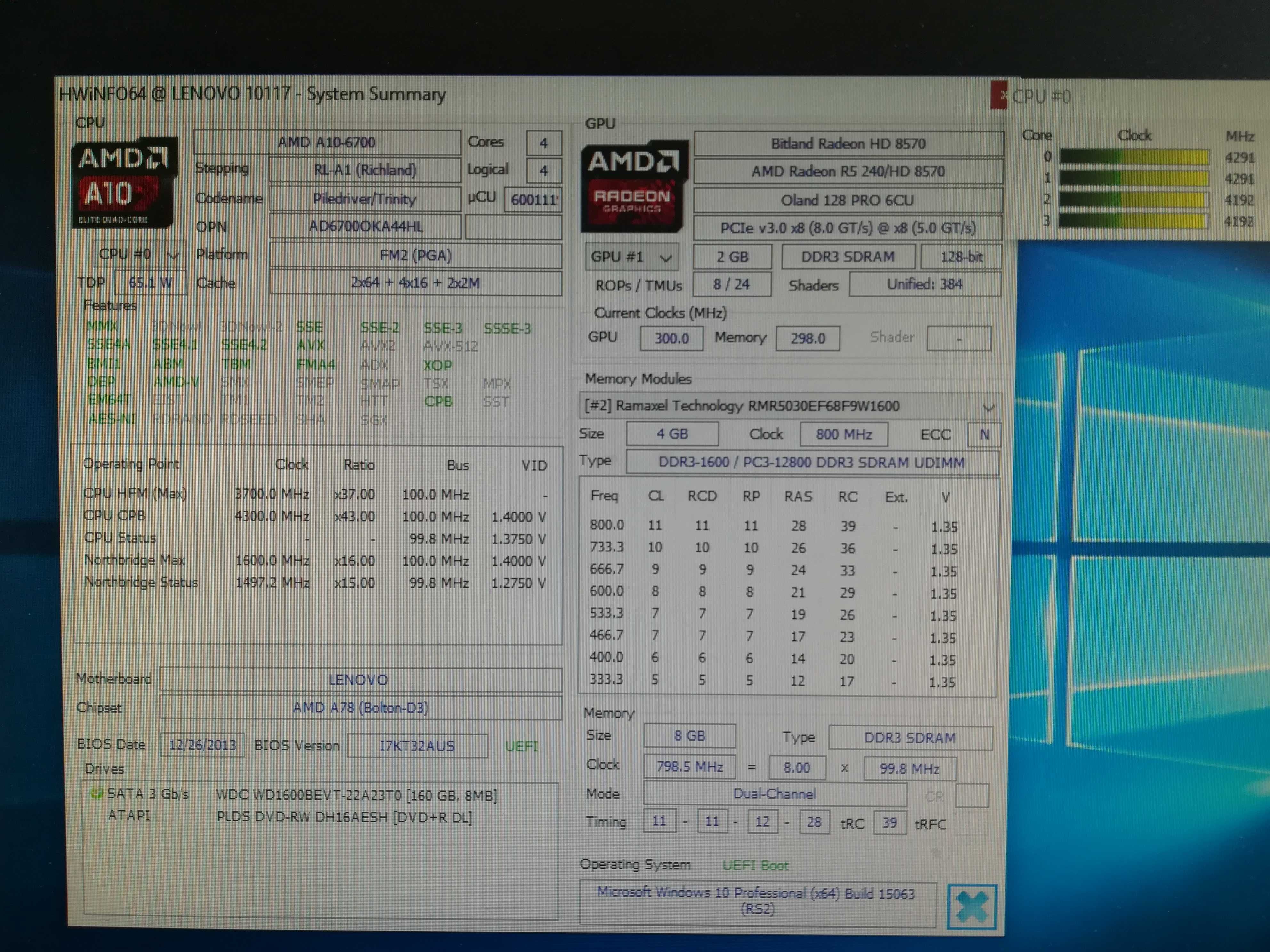Gaming AMD A10-6700, 8 GB,video Radeon R5 240
