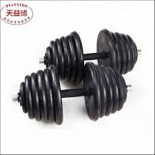 Разглобяеми Гумени дъмбели 2 х 15 кг най добра цена топ