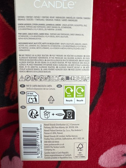 Yankee Candle -lumânare parfumată