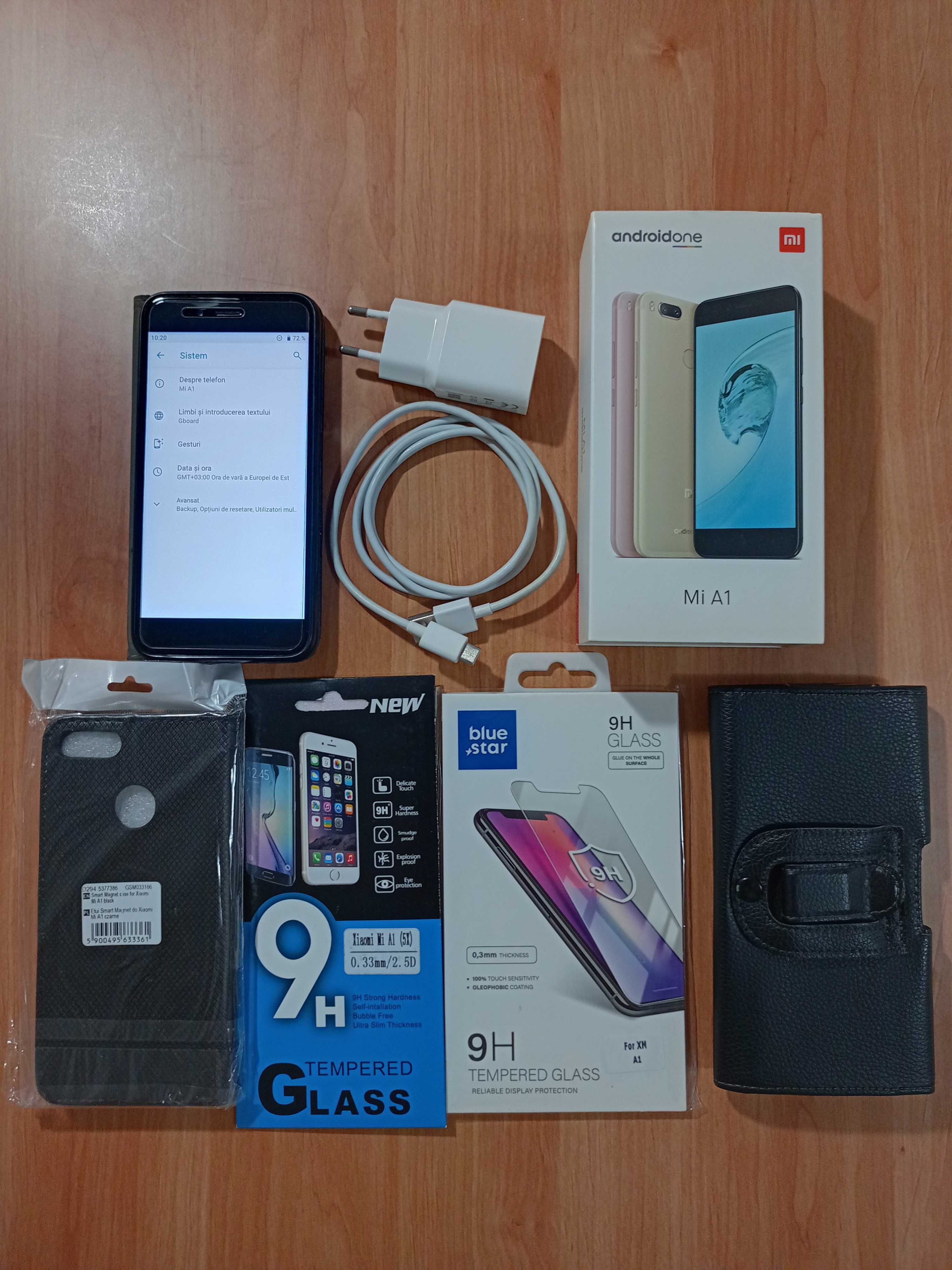Smartphone Xiaomi Mi A1, Dual Sim, 4GB RAM, 64GB stocare, 4G, negru