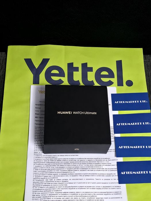 48mm Huawei watch Ultimate Yettel Гаранция 2027г. Voyage Blue / Син