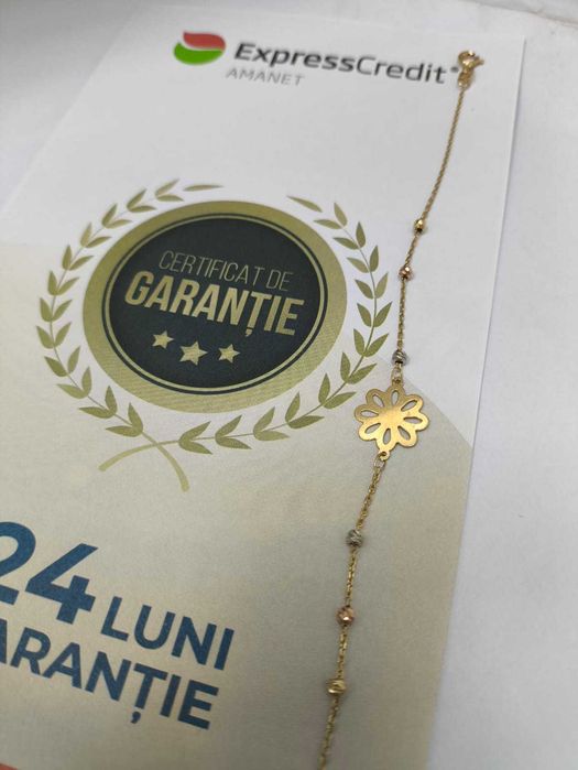 (AG43) Bratara din aur de 14K B3538 - 24 luni garantie!