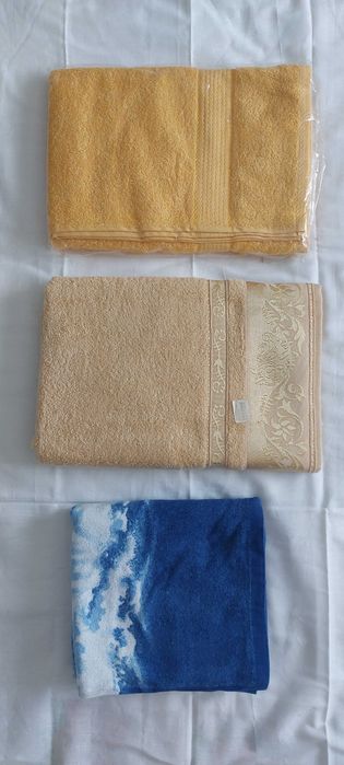 Полотенца махровые большие