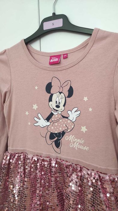 Rochie paiete Minnie Mouse, masura 128