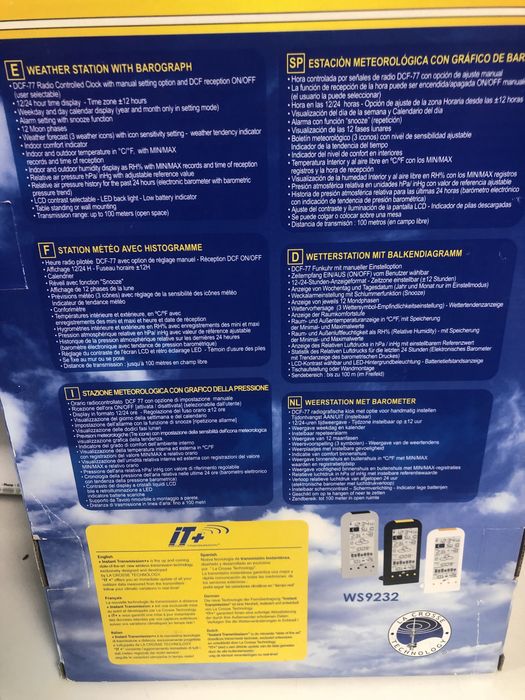 Statie Meteo cu ceassenzor extern noua