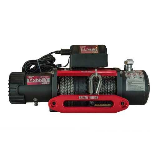 Troliu electric Grizzly Winch 13000LBS 180:1 cu sufa sintetica