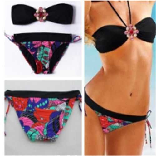 Дамски бански с брошка