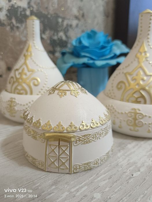 Той бастар  гипсовые  шкатулки Саукеле, юрта