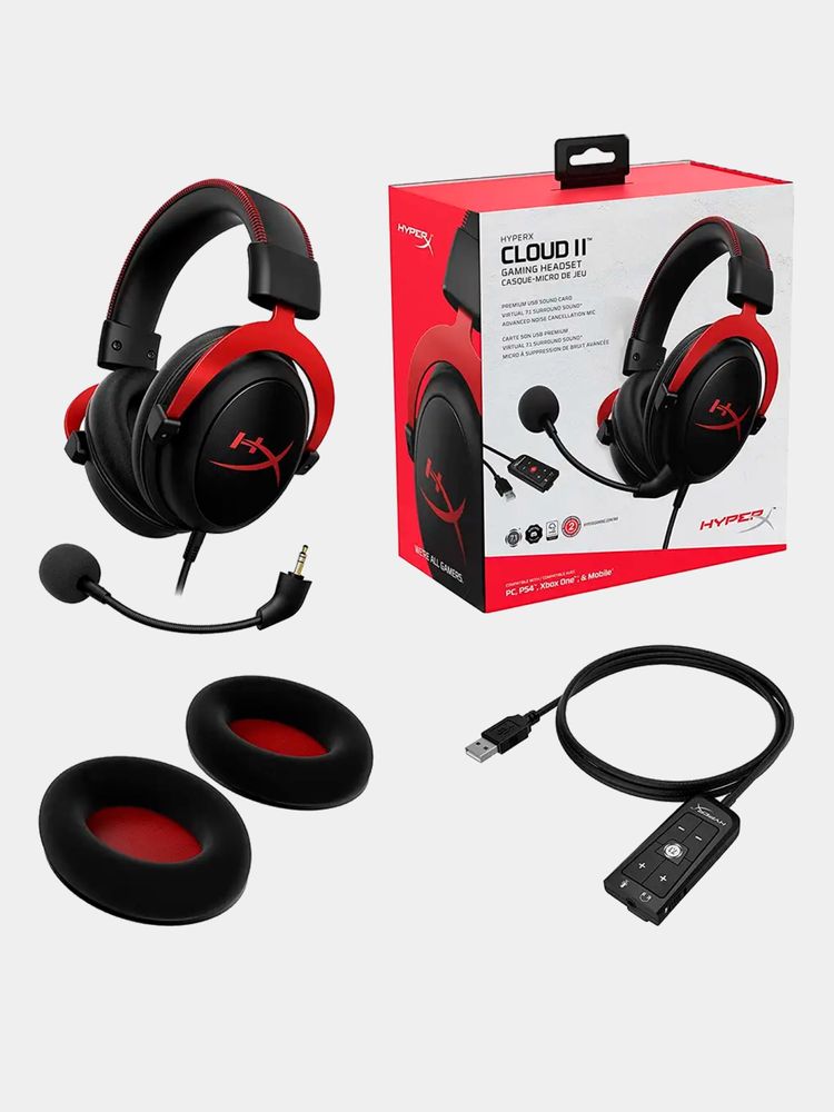 hyperx cloud 2 red