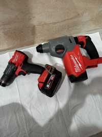 Milwaukee M18 filetanta si Rotopercutor