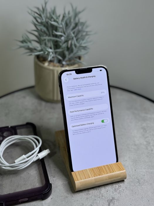 iPhone 13 Pro Max Graphite 256 |  91% /husa / cablu impecabil ca nou !