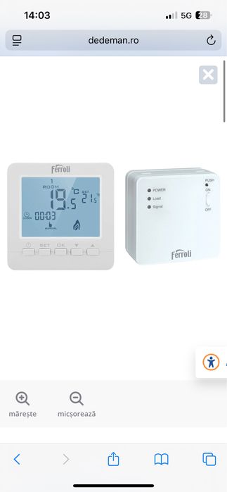 Ferroli FER 205 termostat centrala